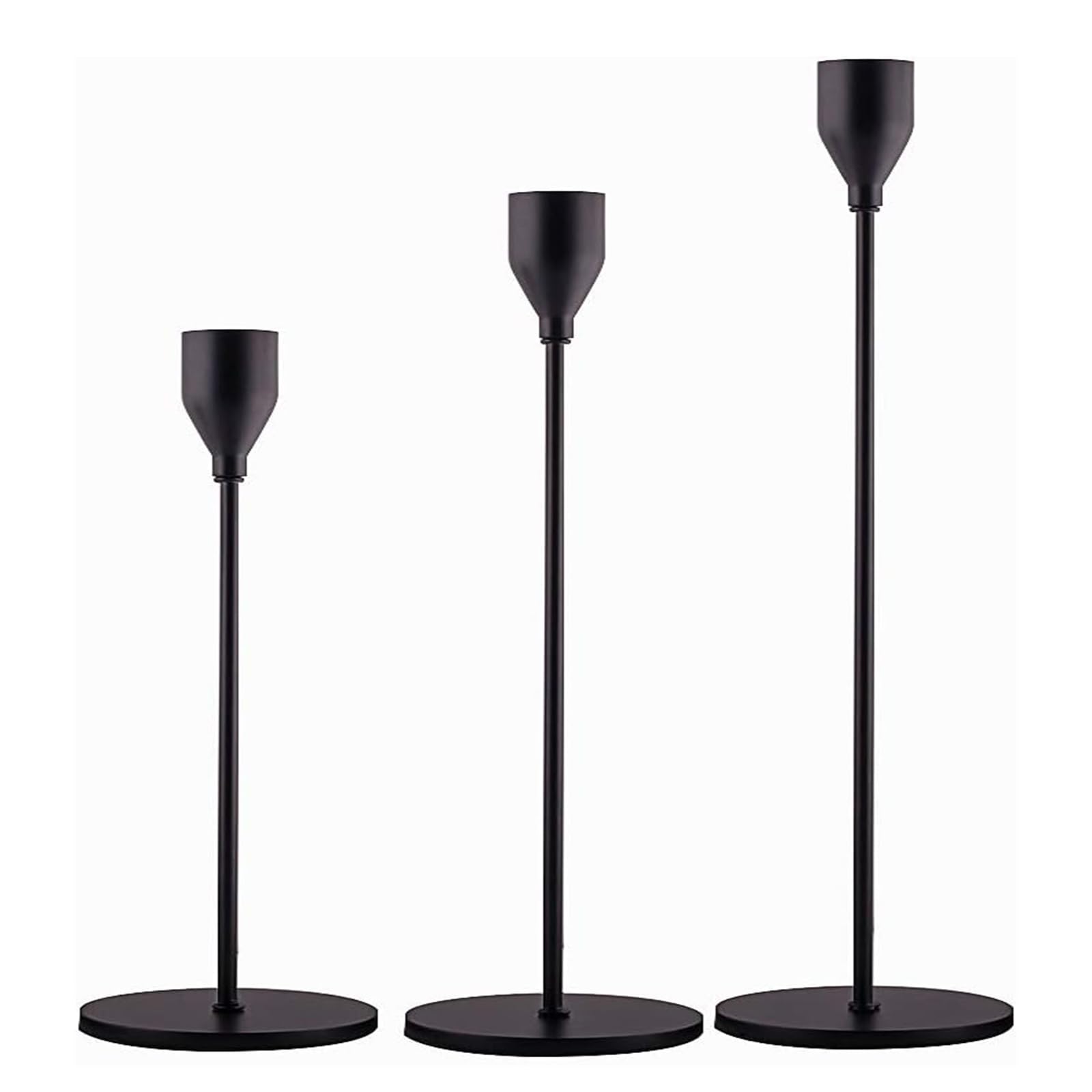 Candle Holder Gold Candle Holder Candle Holder Tall Cone Candle Holder for Home Decoration, Wedding, Dinner, Party, Anniversary, Fits 3/4" Thick Candles and LED Candles (Set of 6)