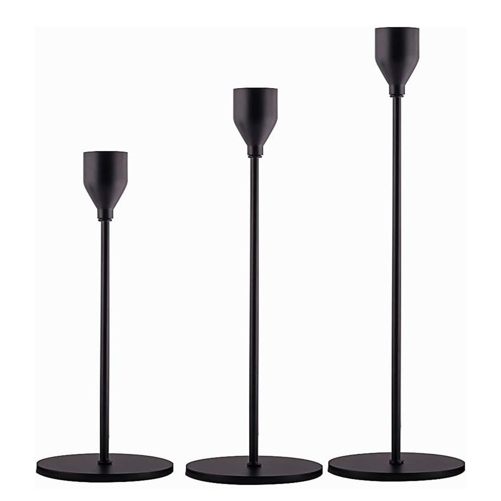 Candle Holder Gold Candle Holder Candle Holder Tall Cone Candle Holder for Home Decoration, Wedding, Dinner, Party, Anniversary, Fits 3/4" Thick Candles and LED Candles (Set of 6)