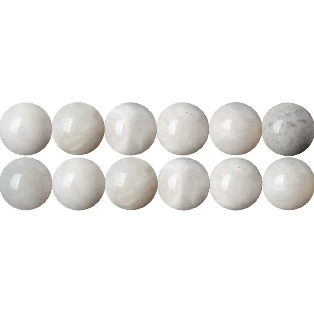 Natural Semi-Precious Stones Beads for Threading 38 cm String Round 4 6 8 10 12 mm