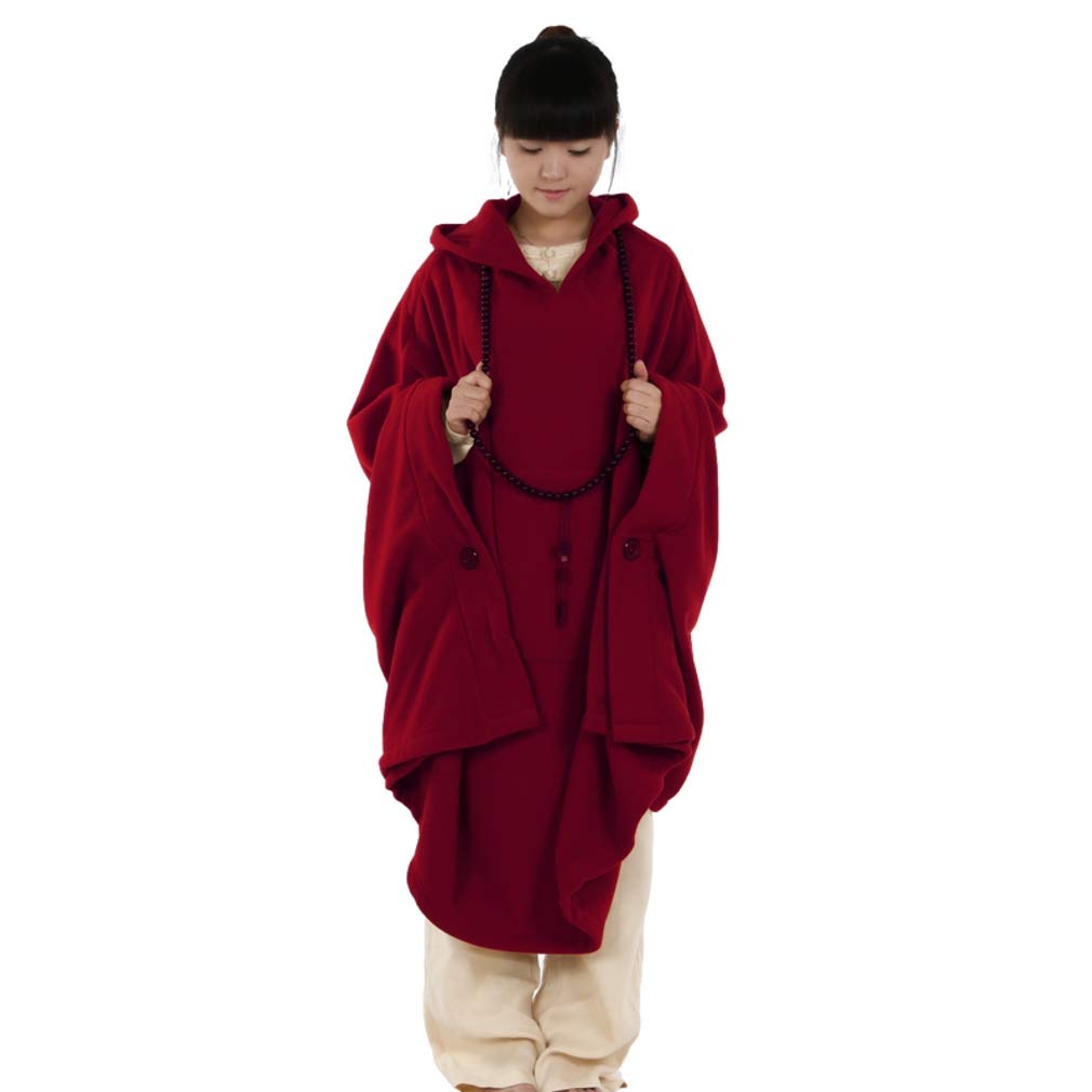 KATUO Meditation Buddhist Hooded Cloak Coat Women Men Outfit Oversize Coat