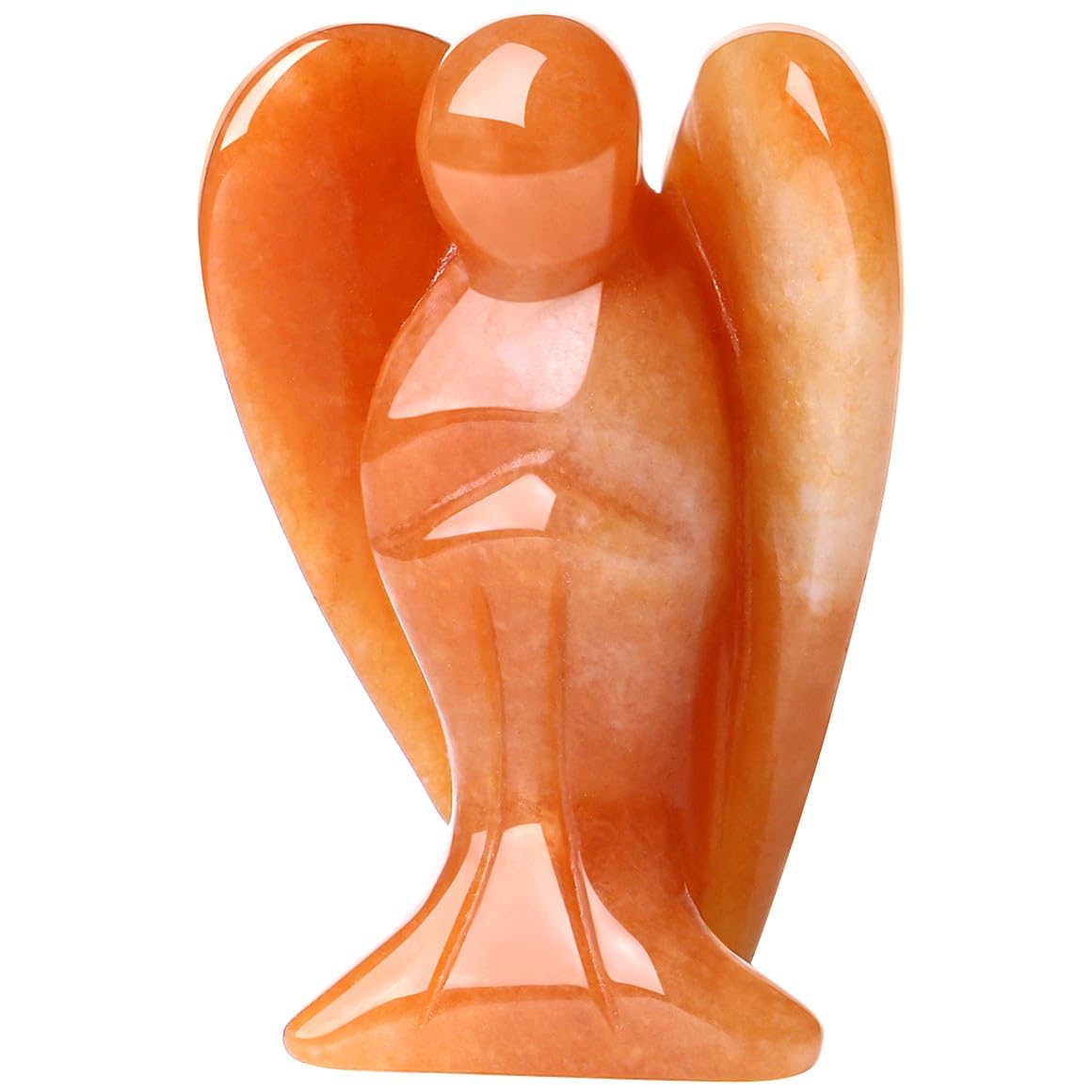 XIANNVXI Green Aventurine Guardian Angel Crystals Angel Figure Healing Crystal Gemstones Polished Stones Statue Reiki Angel Figure Guardian Angel Gift