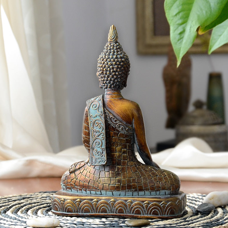 Sitting Buddha Decor Figurine