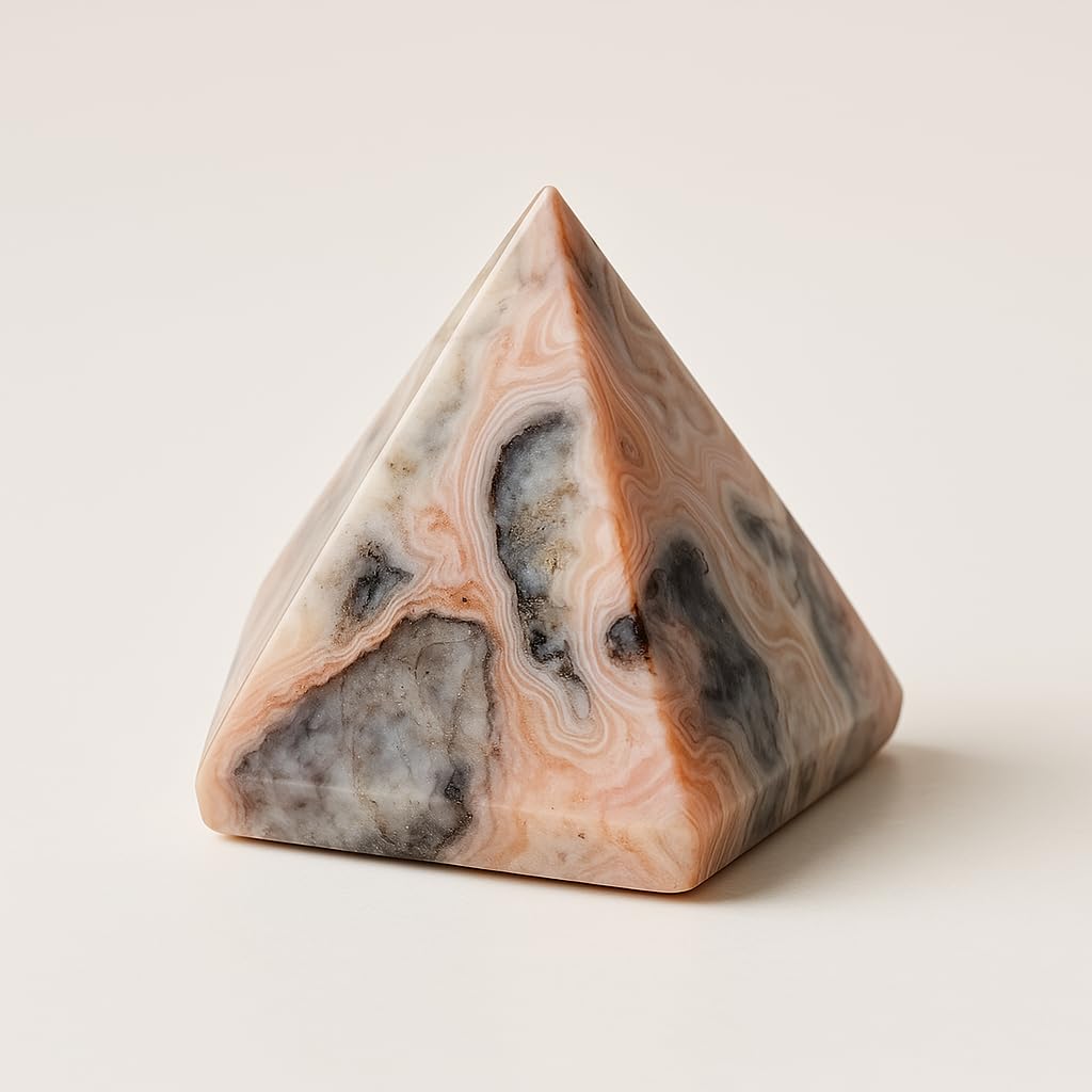 Natural Kambaba Jasper Pyramid 4cm Pyramid Polished Crystals Energy Properties Pyramid Stone (Jasper, Kambaba, 4cm)