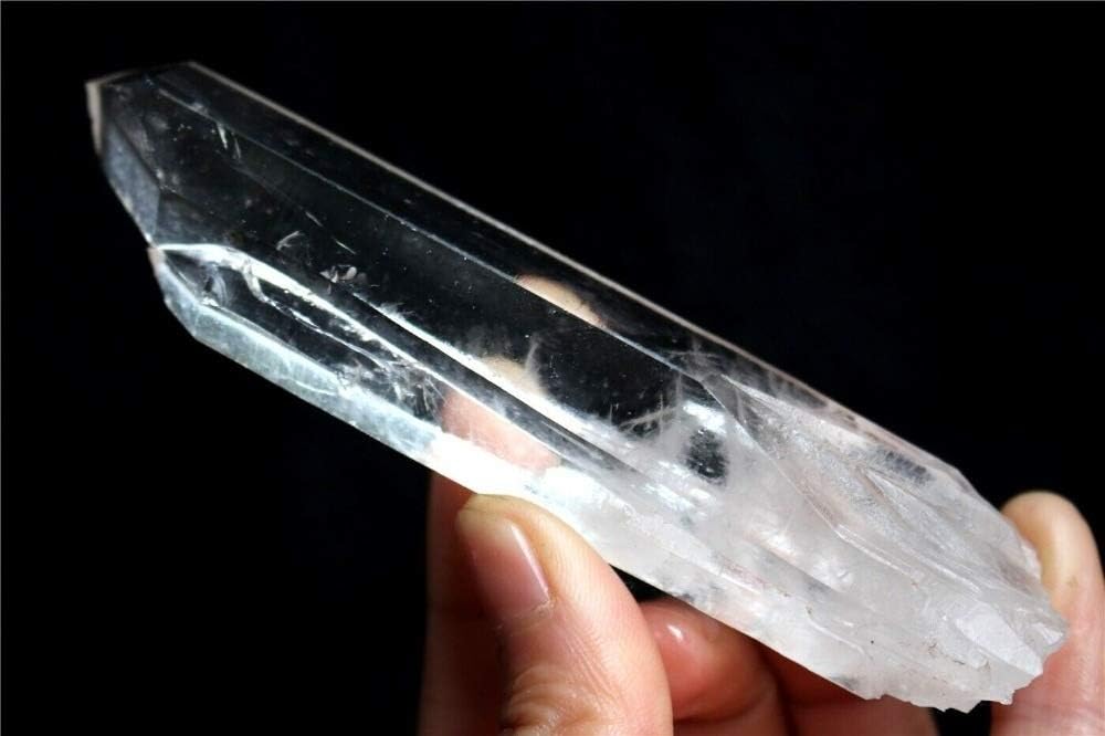 Without brand LSB-CHUNJIE3, 1pc 5-6 cm Natural Clear Lemurian Seed Quartz Crystal Point Mineral Specimen