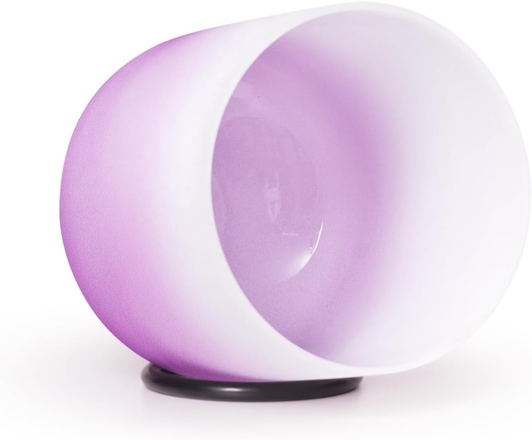 KVKA Kristall-Klangschalen Set, 6-12 inch 432Hz Gradien Quarz Chakra Sound Healing Klangschalen für Yoga Meditation Entspannung Stressabbau mit Tragetasche