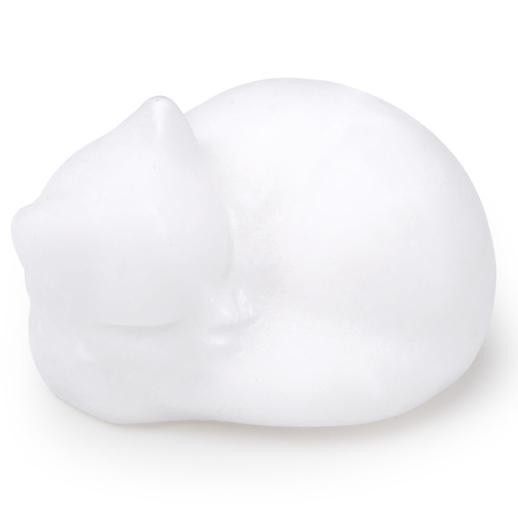 QINJIEJIE Dalmatian Jasper Cat Crystals Figurine Sleeping Cat Figure Statue Gemstones Sculpture Lucky Kitten Cute Decoration Men Women