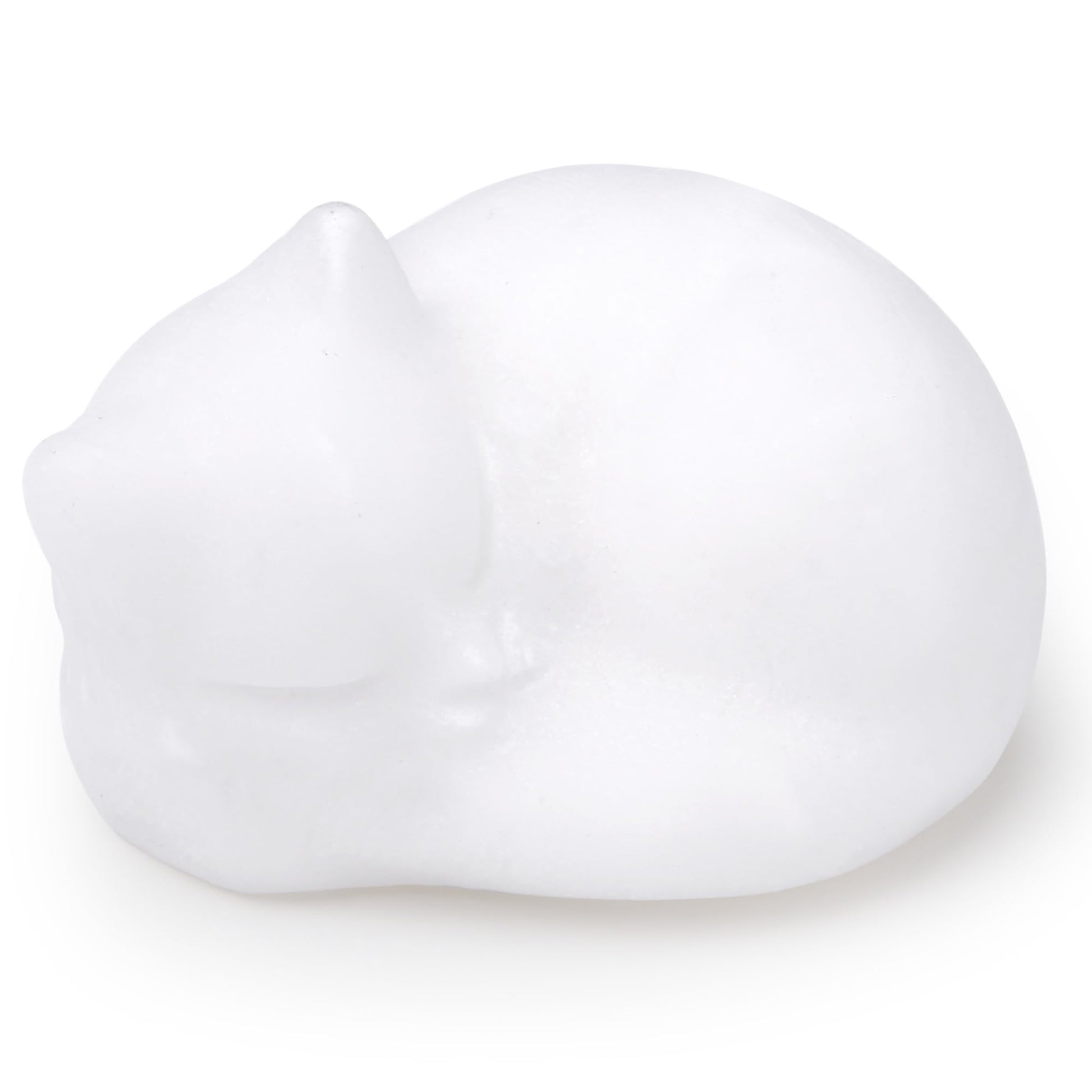 QINJIEJIE Dalmatian Jasper Cat Crystals Figurine Sleeping Cat Figure Statue Gemstones Sculpture Lucky Kitten Cute Decoration Men Women