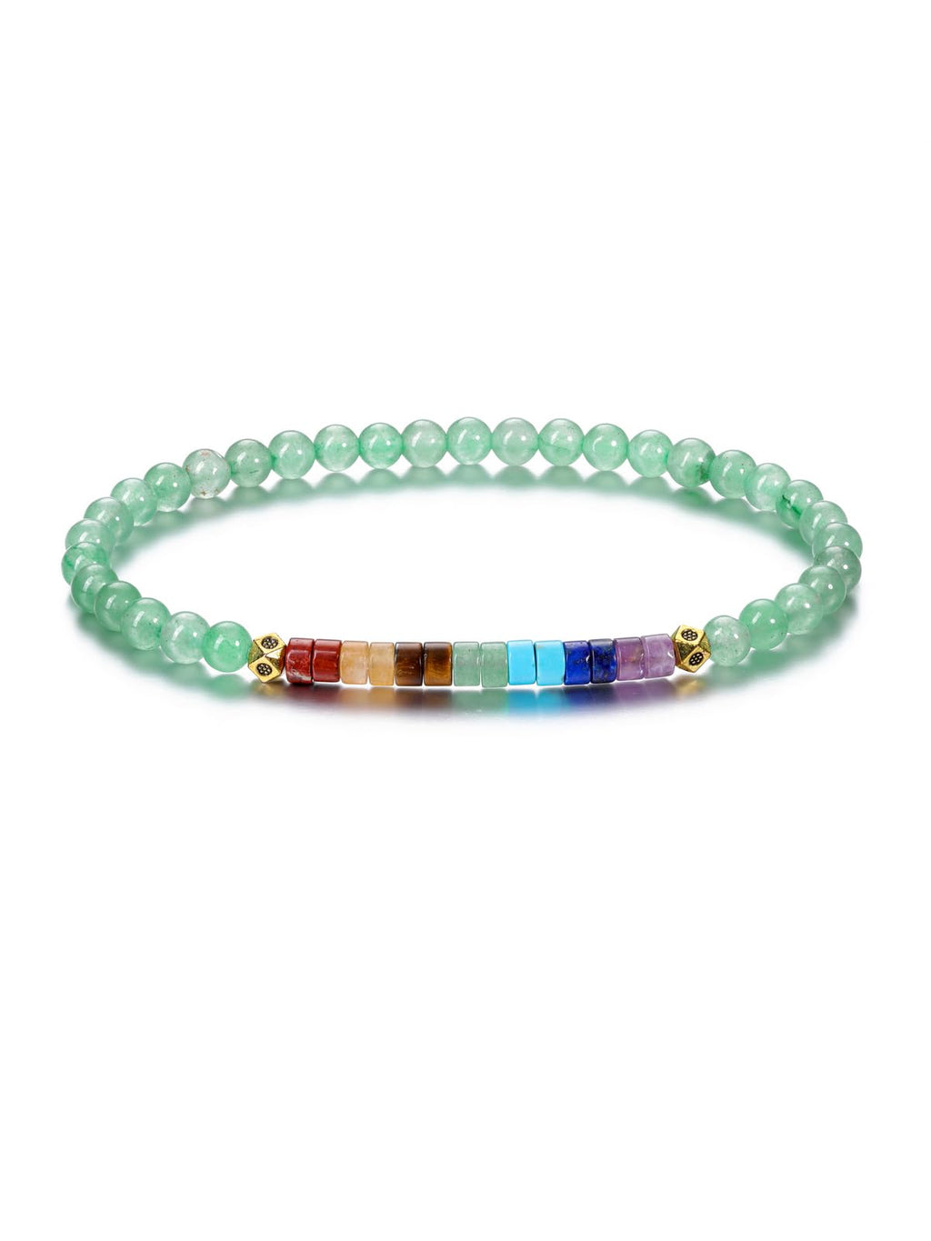 CrystalTears 7 Chakren Armband Damen elastischer Heilende Kristalle Perlenarmband Reiki Talisman spirituelle Geschenke