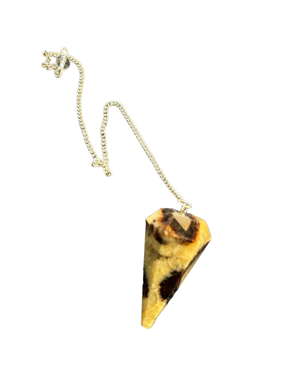 Natural Stone Jasper Kambaba Crystal Pendulum Hexagonal Vintage for Radiesthesia Chakra Pendulum Reiki Fortune Telling (Jasper Kambaba)