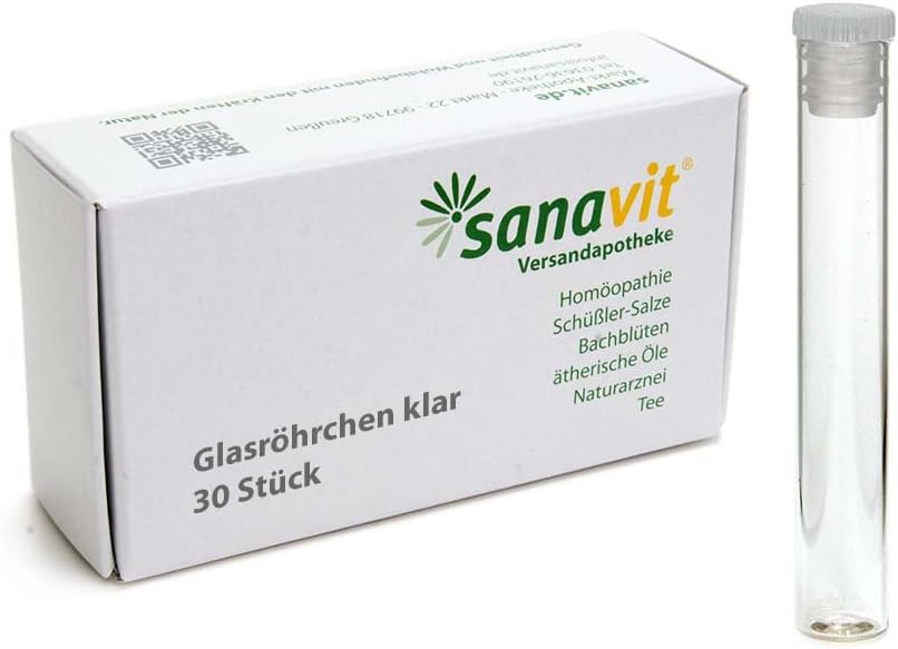 Glasröhrchen klar – 30 Stück