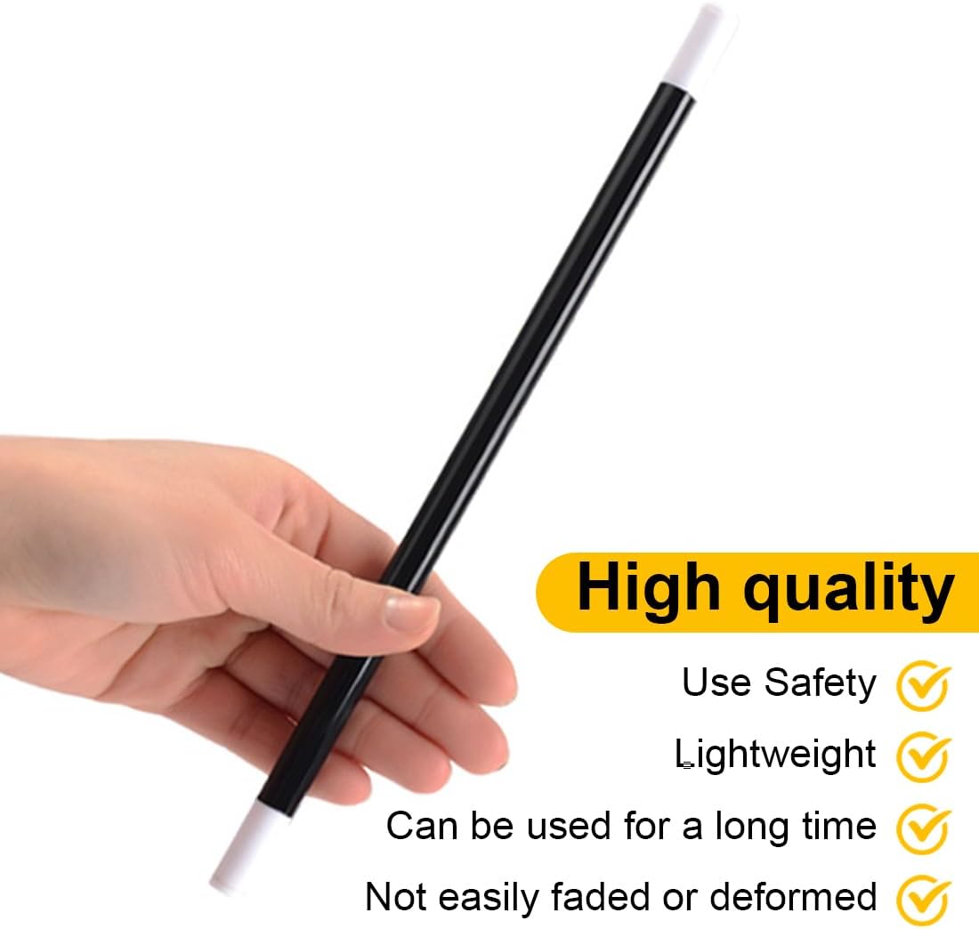 2 Magischer Zauberstab Magischer Zauberstab Schwarz Kunststoff Zauberstab Zauberstab Zauberstab Kinder Sicher Verletzen Nicht Hände Ausfahrbar Science Fiction Mystery Typ Kinderspielzeug