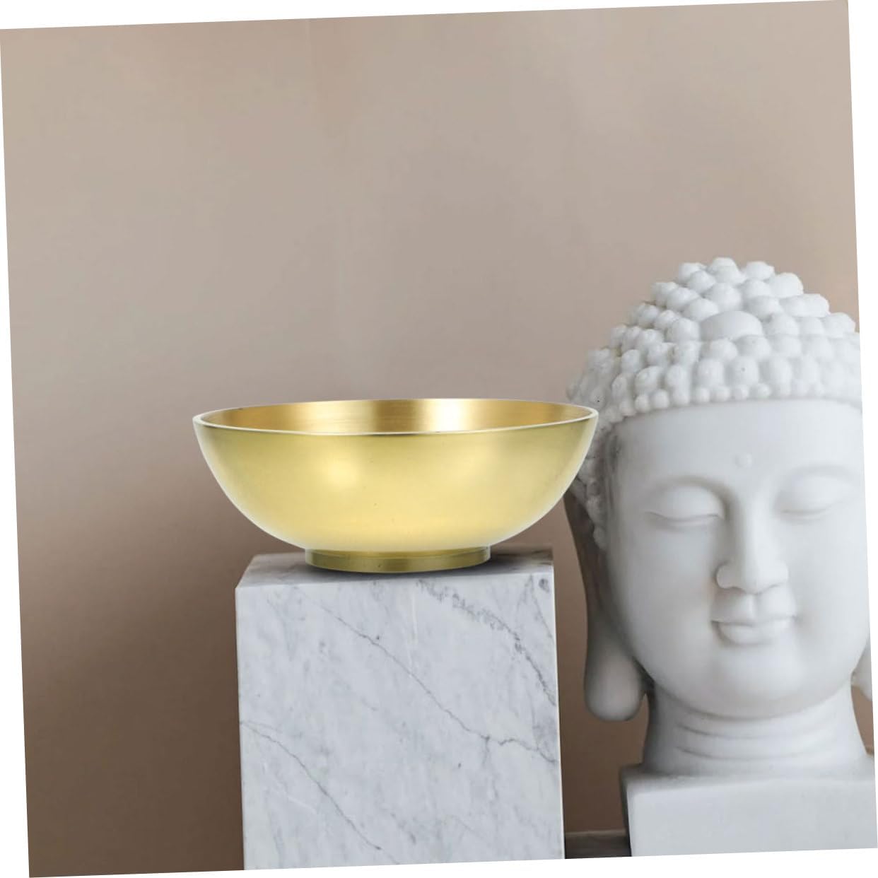 ULTECHNOVO Dekorative Messingschale Buddhistische Wasserschale für Meditation und Altar Langlebig und Elegant für Zuhause Yoga Restaurant und Tempel