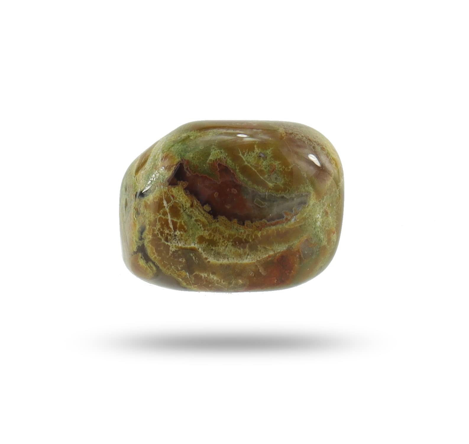 Budawi® Serpentine Peru Gemstone Tumbled Stone Pocket Stone Hand Stone
