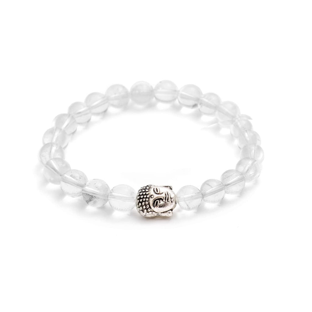 BERGERLIN Buddha Armband - Naturstein geprüft in Deutschland, mit echten Naturstein oder Lavastein Perlen - Naturstein Armband mit Echtheitszertifikat für Damen und Herren