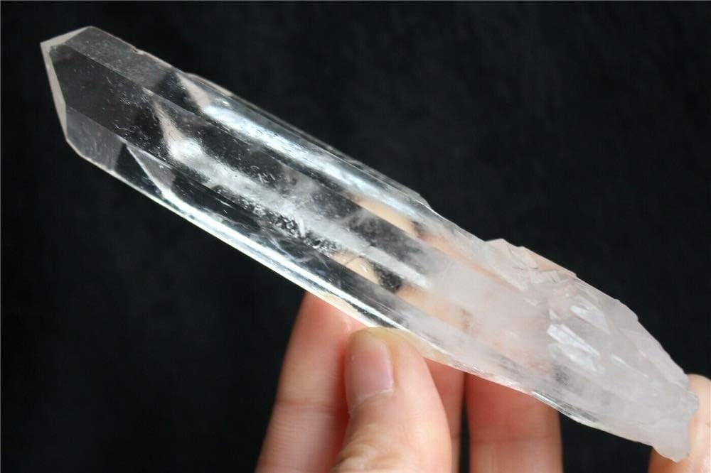 Without brand LSB-CHUNJIE3, 1pc 5-6 cm Natural Clear Lemurian Seed Quartz Crystal Point Mineral Specimen