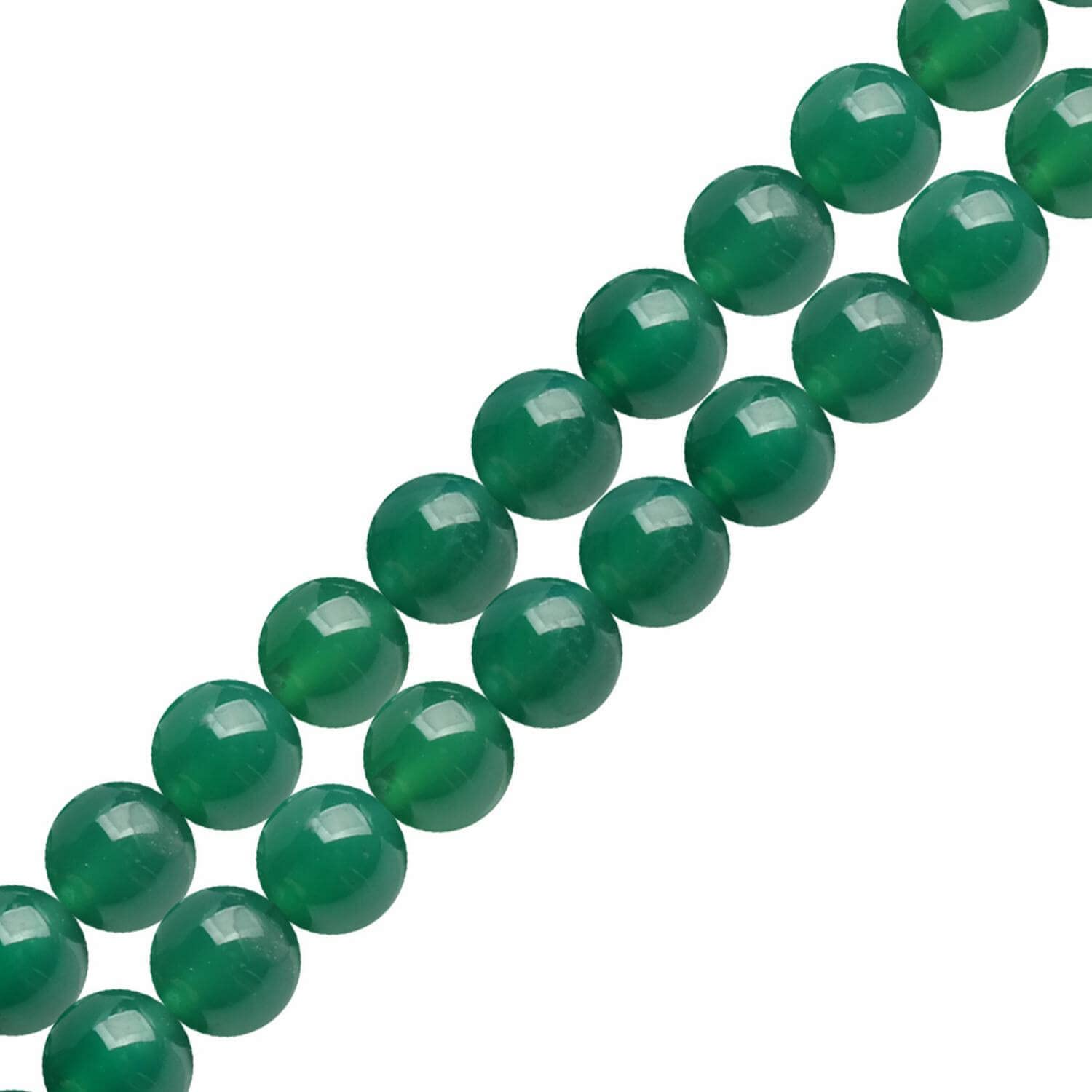 Natural Semi-Precious Stones Beads for Threading 38 cm String Round 4 6 8 10 12 mm