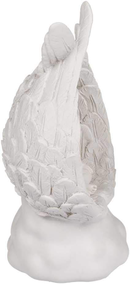 Out of the blue LED Dekofigur Sitzender Engel, zufällige Auswahl aus 4 ähnlichen Motiven, Engelsfigur Putte Dekoengel Engelchen Lichtdeko, Maße (H/B/T): 12 x 7 x 5,5 cm, Weiß