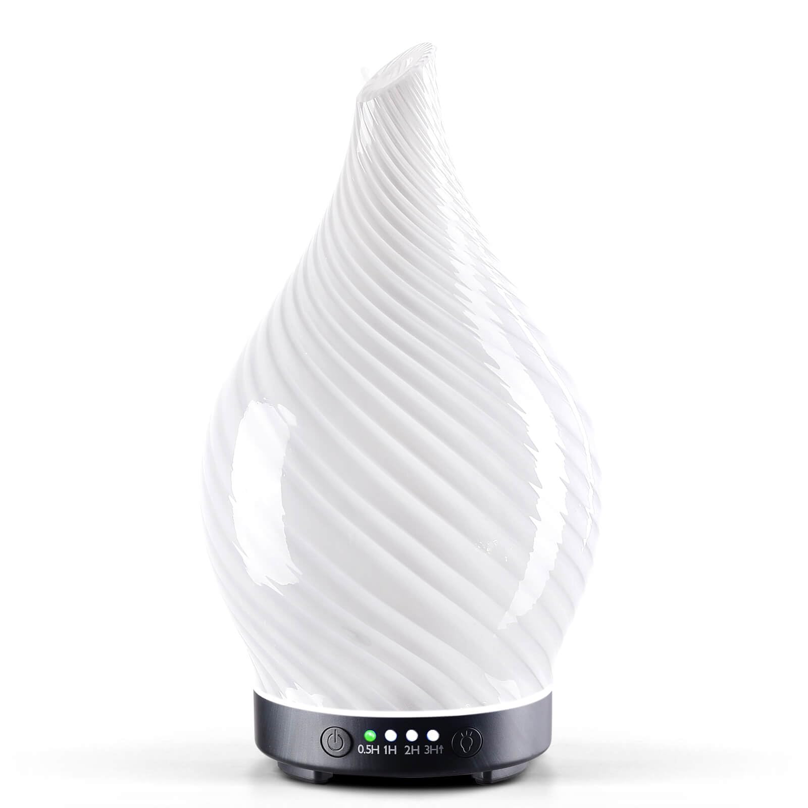 Porseme Aroma Diffuser Luftbefeuchter 150ml,Handgeblasen 3D Luftbefeuchter Ultraschall Leise 7 farbwechselnde LEDs Raumbefeuchter BPA Frei für Wohnung Yoga SPA mit Timer (Rose Gold)