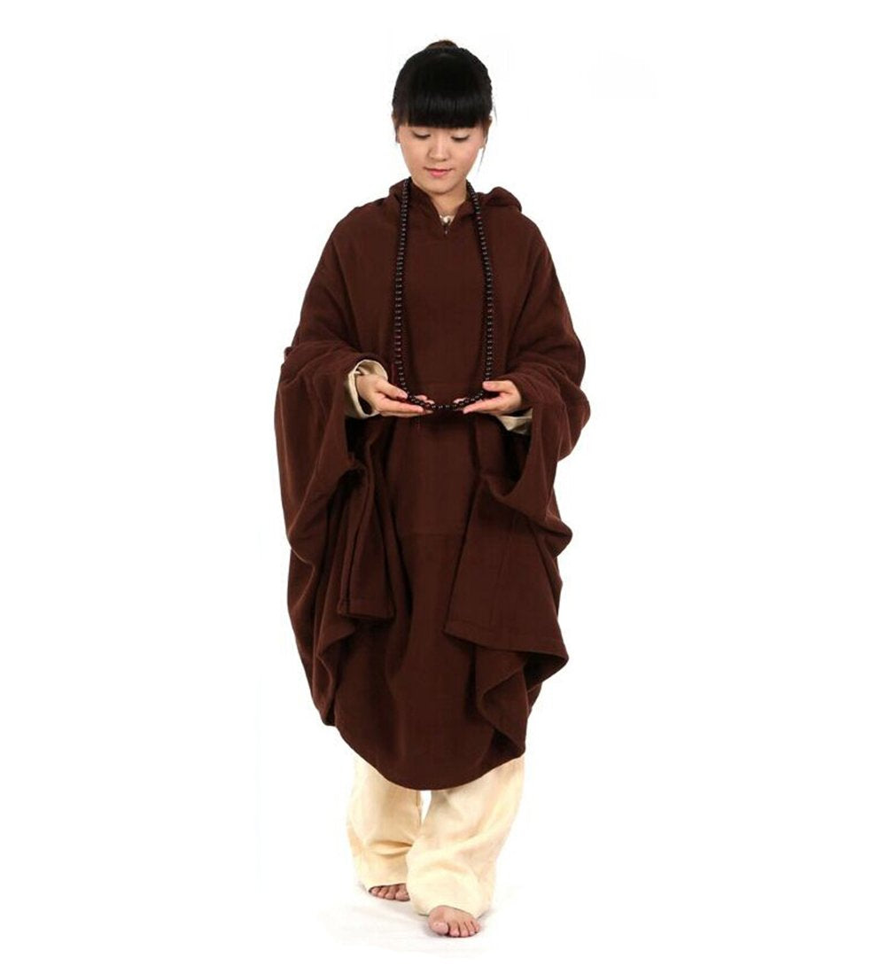 KATUO Meditation Buddhist Hooded Cloak Coat Women Men Outfit Oversize Coat