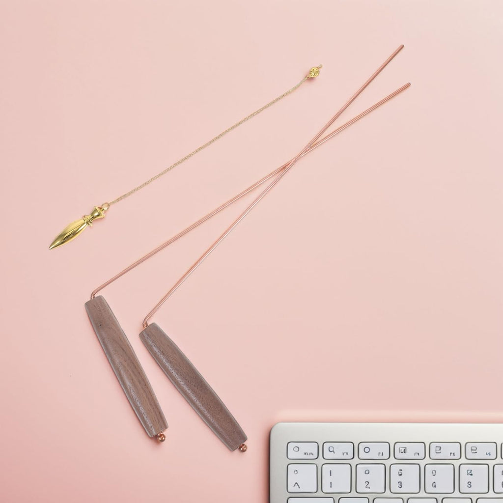 ABOOFAN 1satz Handheld Wünschelruten Aus Reinem Kupfer Für Spirituelle Anwendungen Und Schatzsuche Tragbare Divination Tools Für Wasser Energieerkennung Hochwertiger Metalldetektor Stab