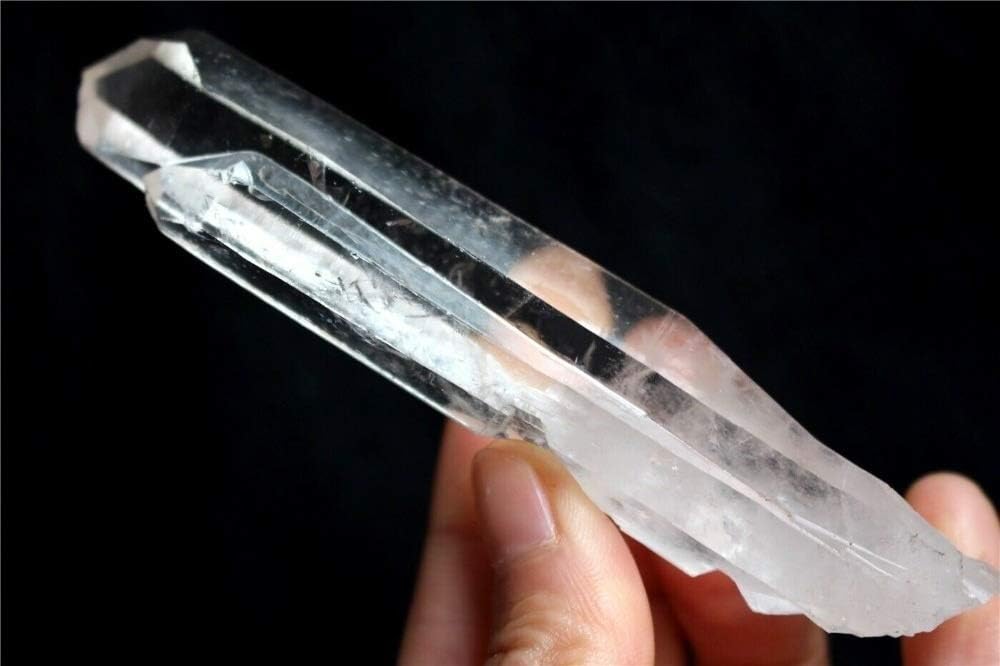 Without brand LSB-CHUNJIE3, 1pc 5-6 cm Natural Clear Lemurian Seed Quartz Crystal Point Mineral Specimen