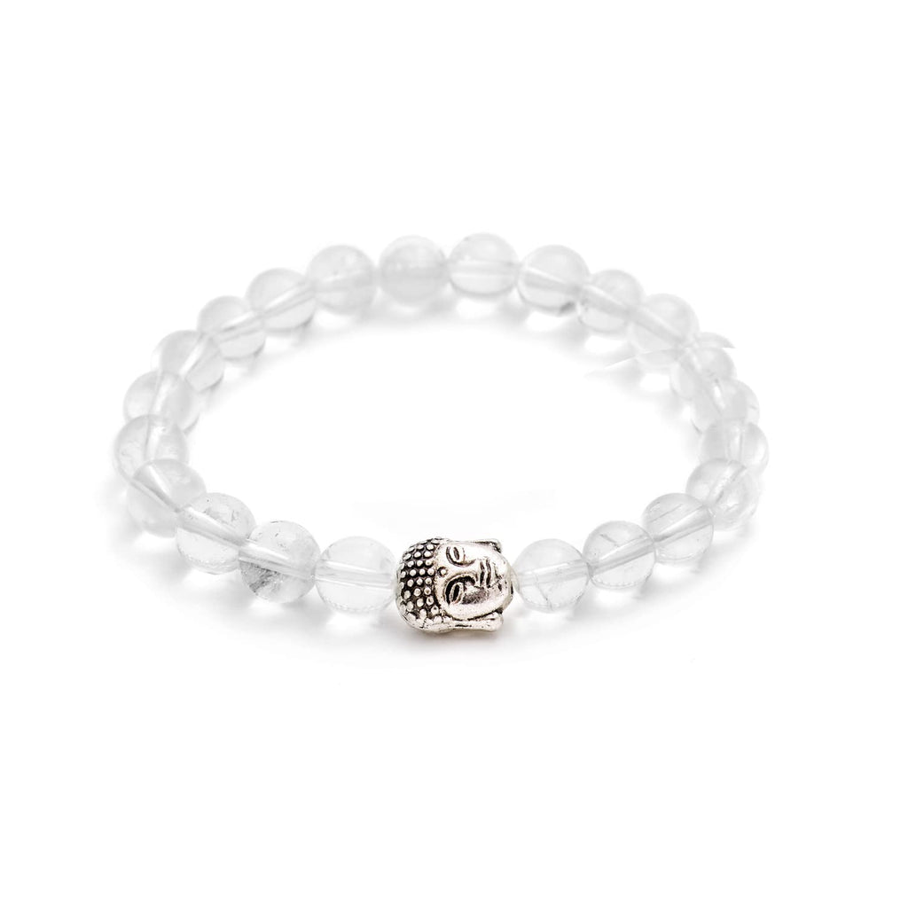 BERGERLIN Buddha Armband - Naturstein geprüft in Deutschland, mit echten Naturstein oder Lavastein Perlen - Naturstein Armband mit Echtheitszertifikat für Damen und Herren