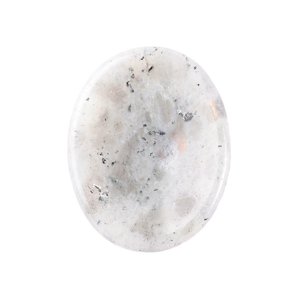 Dalmatian Jasper Worry Thumb Stone Crystal Thumb Stone Thumb Stone for Reiki Balancing Therapy Meditation (Dalmatian Jasper)