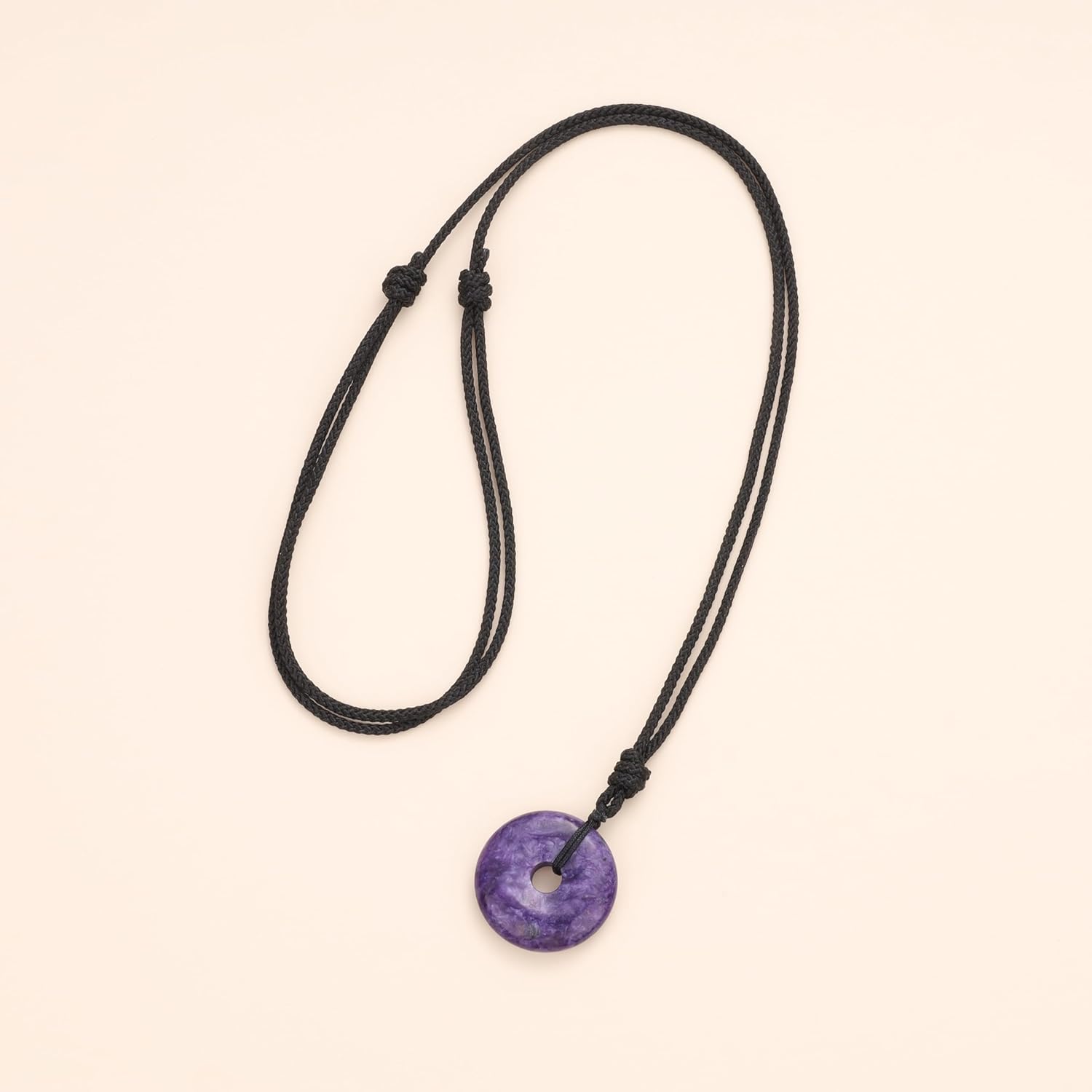 COAI Unisex Glückskette Kreisring Anhänger aus Edelsteine Halskette