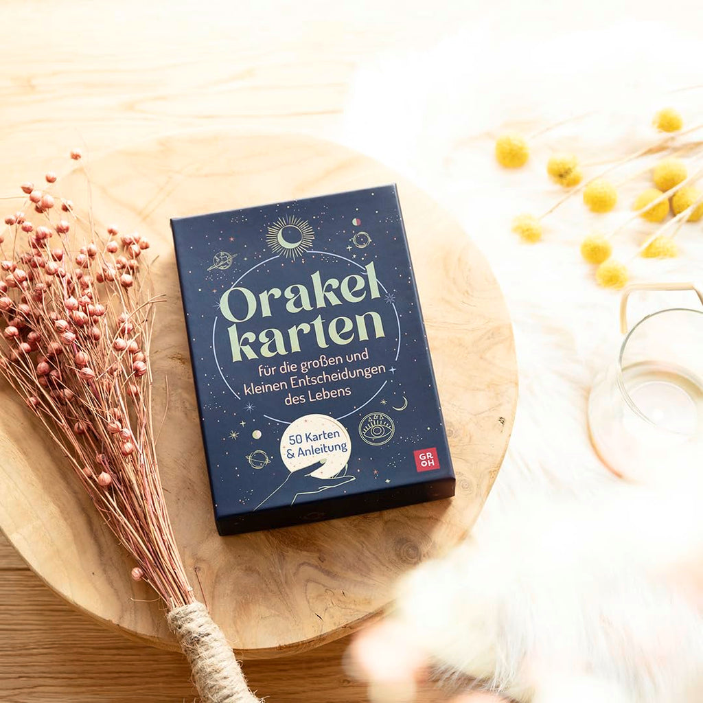 Orakelkarten für die großen und kleinen Entscheidungen des Lebens: Nutze die Entscheidungskraft des Universums. 50 Kärtchen mit Anleitung