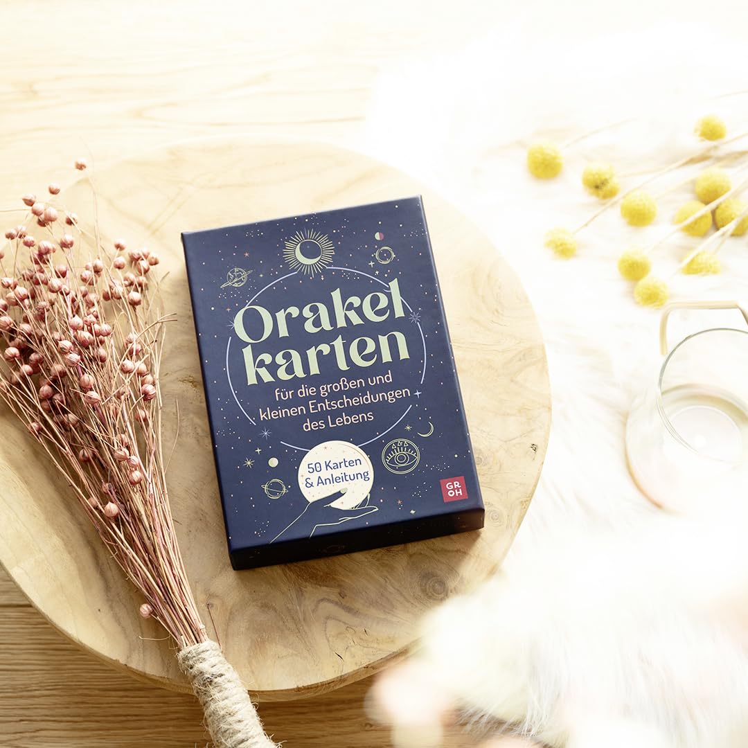 Orakelkarten für die großen und kleinen Entscheidungen des Lebens: Nutze die Entscheidungskraft des Universums. 50 Kärtchen mit Anleitung