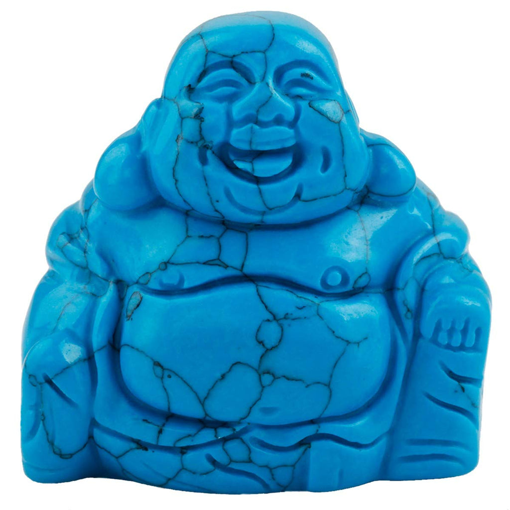 Nupuyai Green Aventurine Laughing Buddha Figure Gemstone Crystal Lucky Buddha Healing Stone Feng Shui Decoration