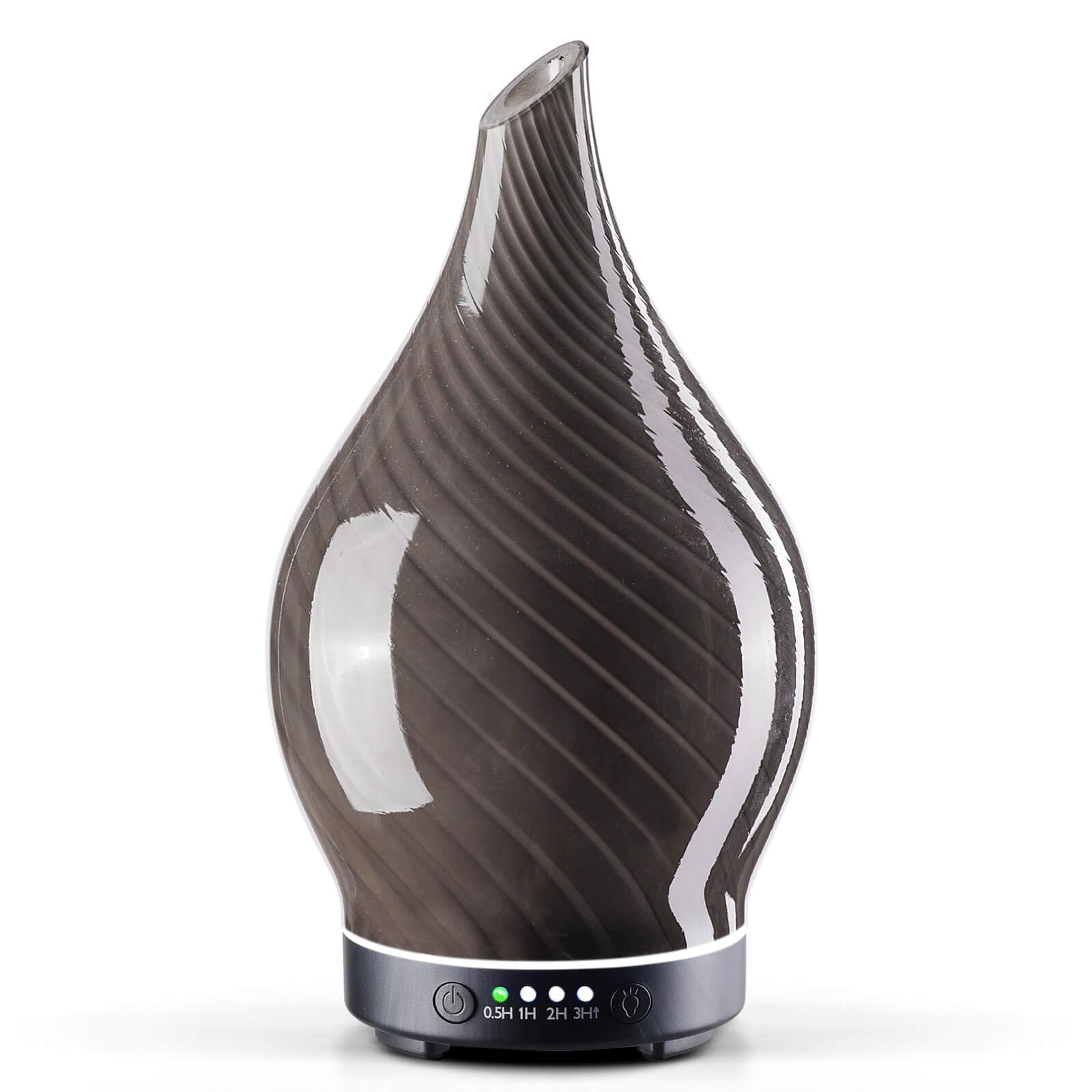 Porseme Aroma Diffuser Luftbefeuchter 150ml,Handgeblasen 3D Luftbefeuchter Ultraschall Leise 7 farbwechselnde LEDs Raumbefeuchter BPA Frei für Wohnung Yoga SPA mit Timer (Rose Gold)