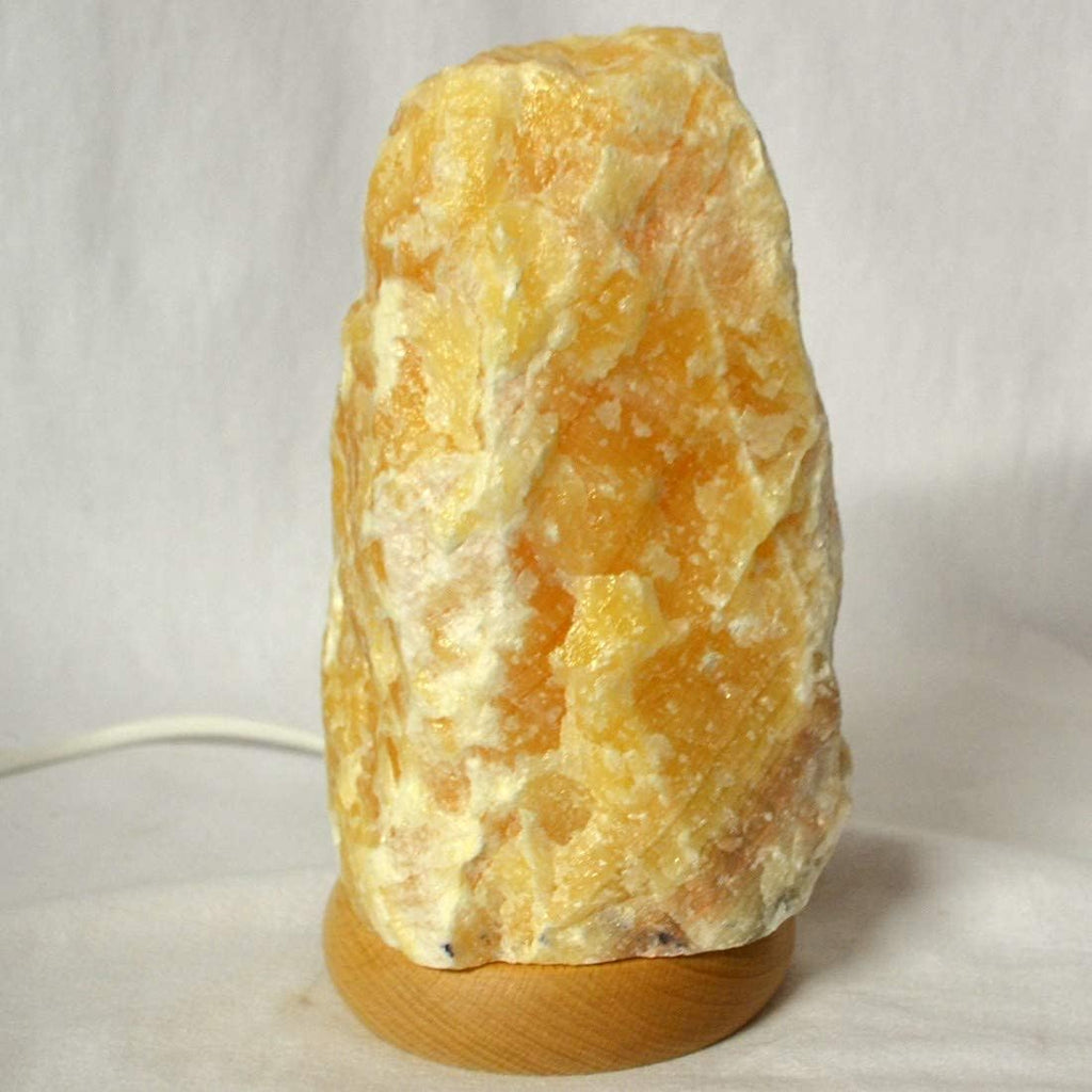 Calcite Lamp, Real Orange Calcite Stone Light, Gemstone Lamp, Calcite Orange, Rough Stone Illuminated, Healing Stone Lamp