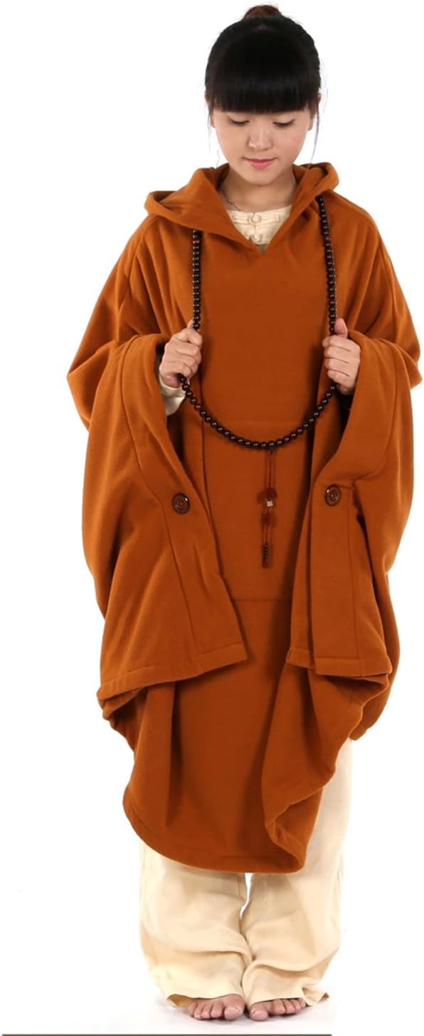 KATUO Meditation Buddhist Hooded Cloak Coat Women Men Outfit Oversize Coat