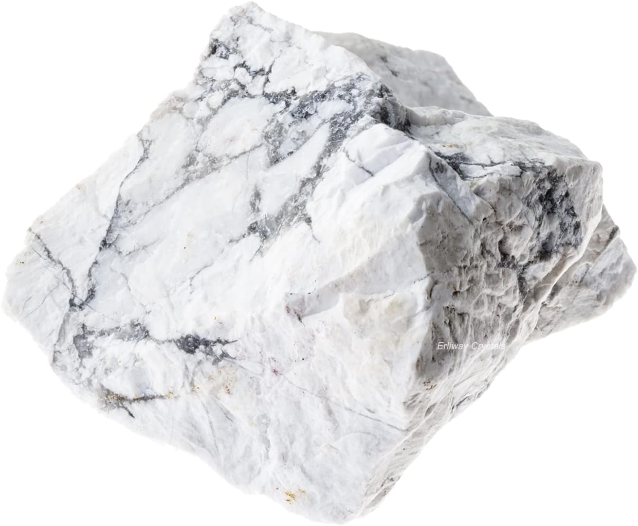 White Howlite Raw Crystals, Large 1.25-2.0 Inch Healing Crystals, Natural Raw Stones, Crystal for Drumming, Cabbing, Fountain Stones, Decoration, Polishing, Wire Wrapping, Wicca & Reiki