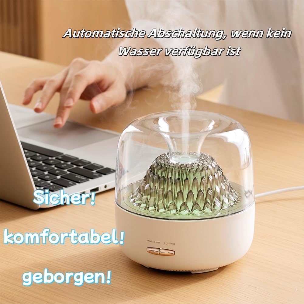 Aroma Diffuser 200ML, Premium Aromatherapie Ultraschall Luftbefeuchter， Raumduft Elektrisch Diffusor mit Fernbedienung, Elektrische Duftlampe mit 7 Farben LED Licht, Aroma Defuser
