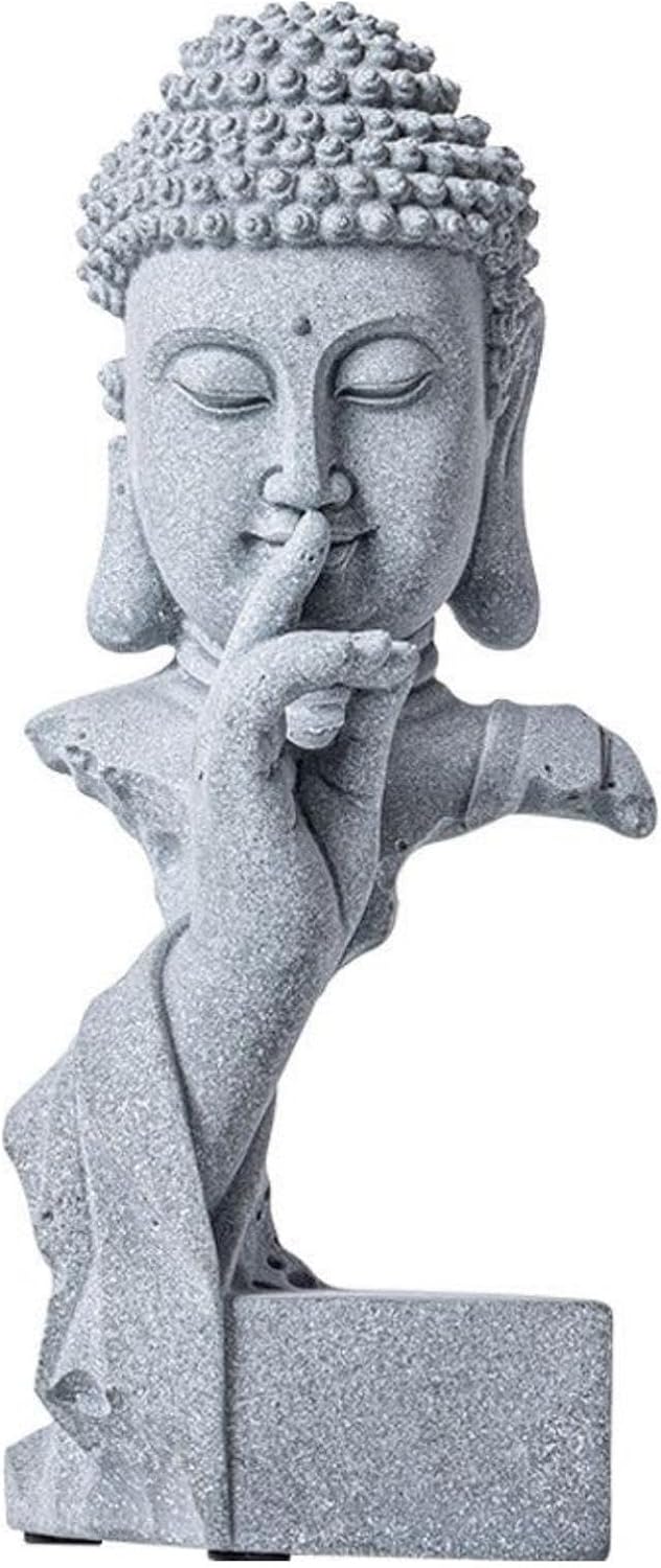 Buddha-Statue für Zen-Dekor, Meditations-Buddha-Heimdekoration, dekorative Yoga-Figuren für spirituelle Räume, Boho-Goldstatue für Bürotisch, Wohnzimmer, Dekorationen