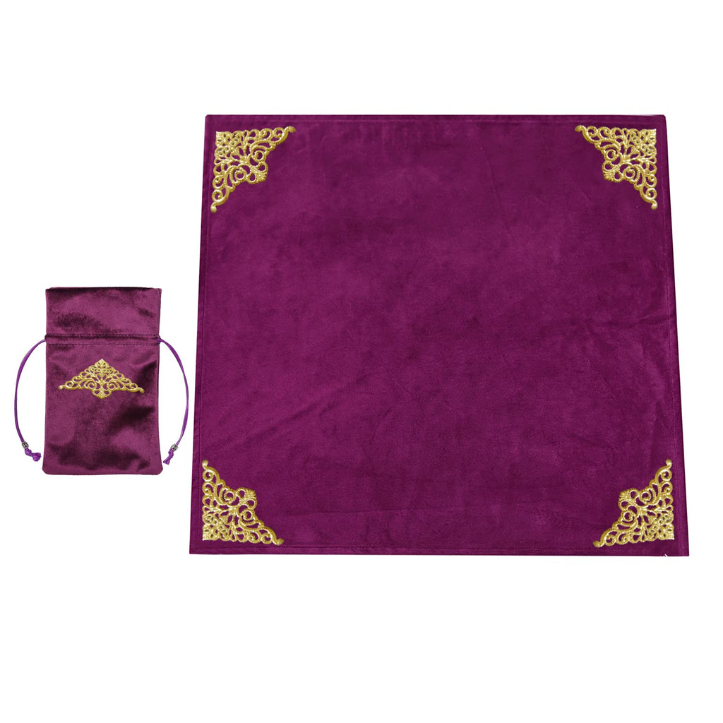 BLESSUME Tarot Tischdecke mit Tarot Tasche