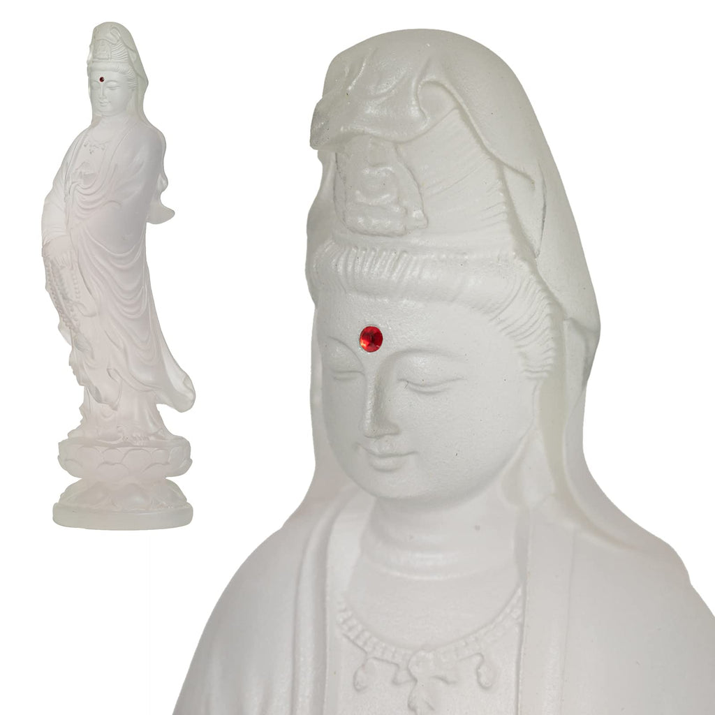 Guan Yin Statue, Quan Yin, Kwan Yin im Wind, Kuan Yin Buddha-Statue, Zen, meditierende Statue, Göttin der Göttin der Gnade und des Mitgefühls im Wind, Yoga, spirituelle Feng Shui-Dekoration