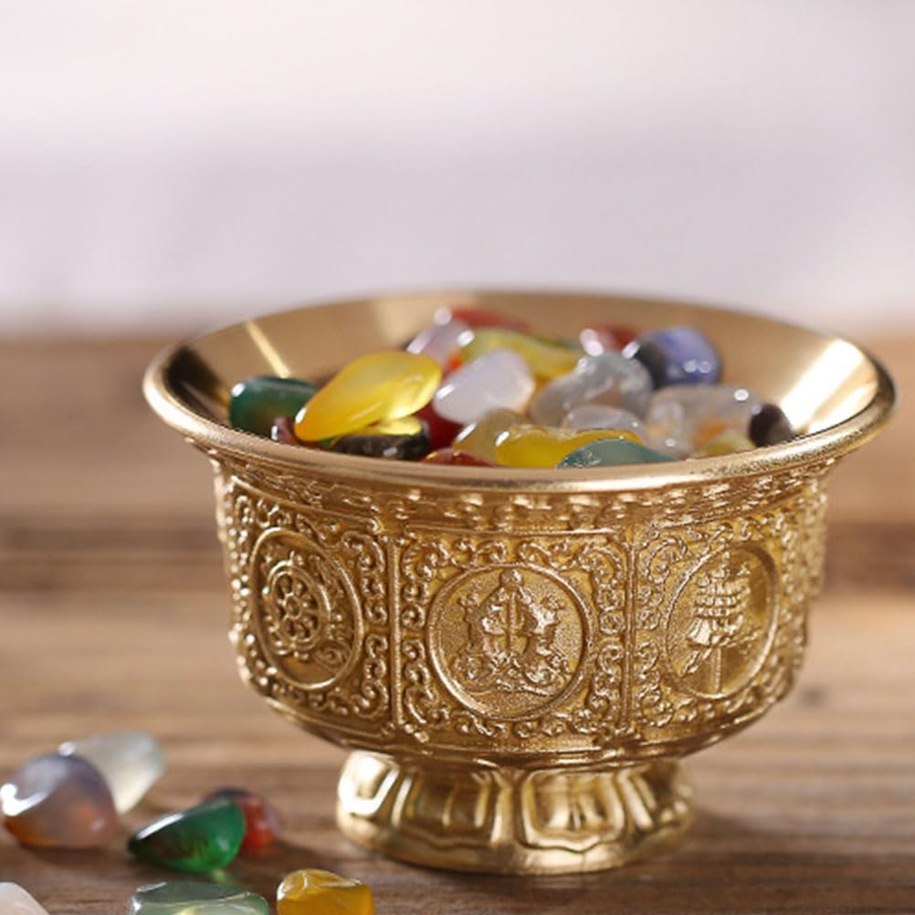 Wasserbecher Weihwasser-altarschale Buddhistische Wasserschale Buddhistische Wasseropferschale Tibetischer Kerzenhalter Behälter Für Religiöse Opfergaben Kupfer Mini Gerät