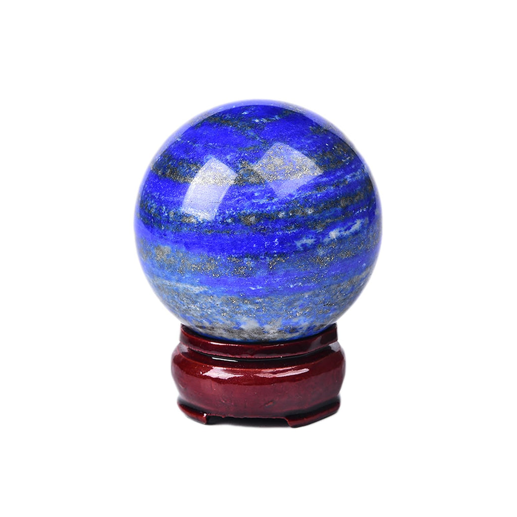 JIC Gem Large Crystal Ball with Stand Pietersite Crystal Ball Gemstone Decorative Ball for Home Decoration Altar Reiki Feng Shui Crystal Gift 80-90mm
