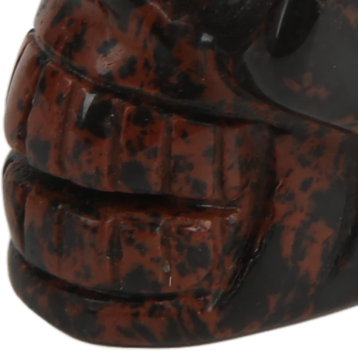 Restokki Kristallschädel, Kristallschädelkopf, Obsidian-Kristallschädel, natürliches Material, Handgravur, eleganter, modischer Kristall