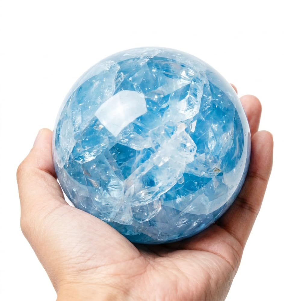 2.4-2.8 inch Natural Red Tiger Eye Crystal Ball with Stand, Hand Polished Quartz Massage Sphere, Reiki Healing Gemstone Ball, Feng Shui Room Desktop Decorative Rock Orb