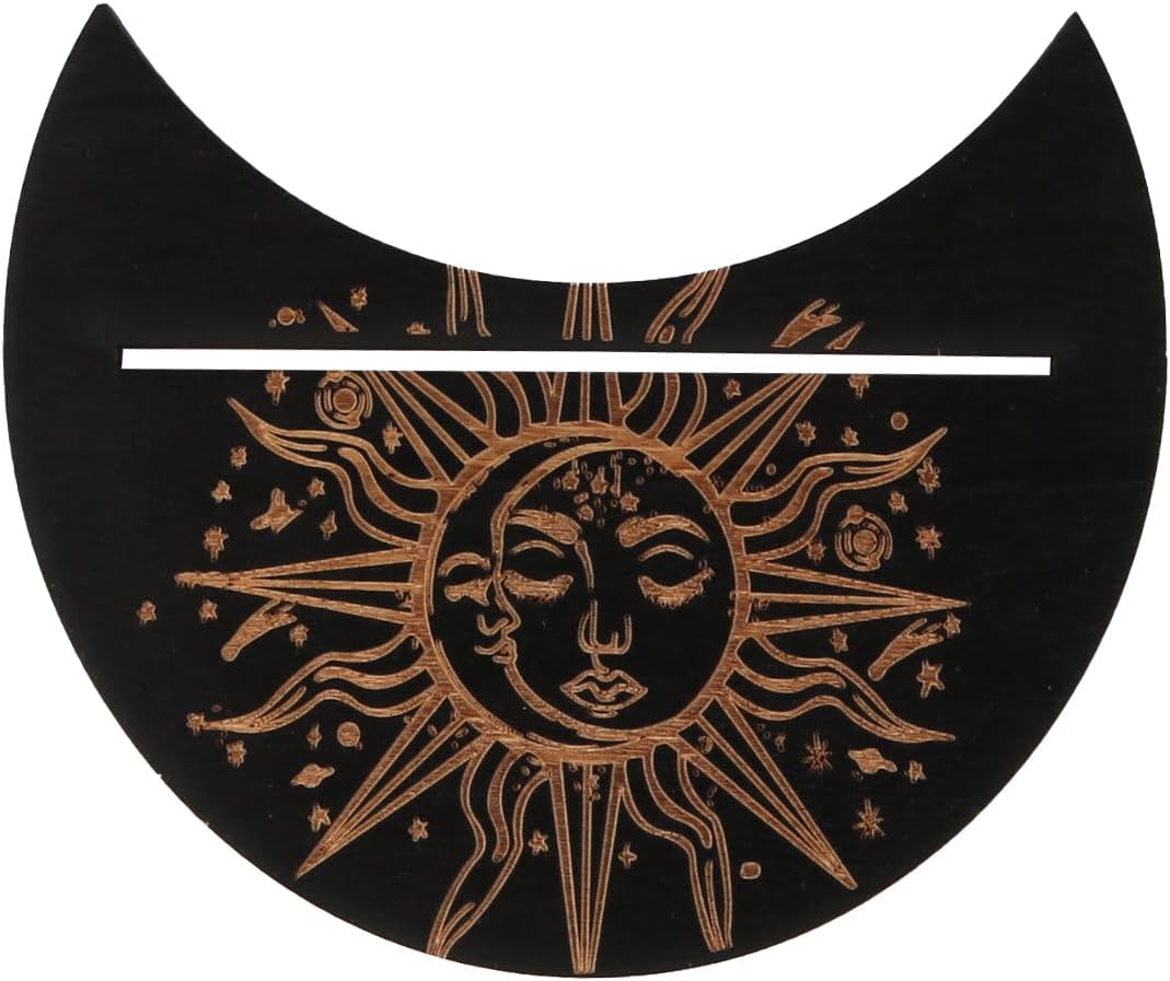 Ieron Ouija-Brett und Tarotkartenhalter-Set, schwarzes Holz-Spirit-Brett, Wünschelruten-Wahrsager-Bretter, Sprechbretter mit Planchette für Hexereibedarf