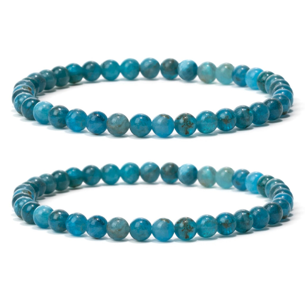 4 mm Stretch Bracelet Made of Real Natural Stone Beads, Healing Stone Bracelet, Yoga Bracelet for Women, Men, Lucky Bracelet, Friendship Bracelet, Replacement Beads Included