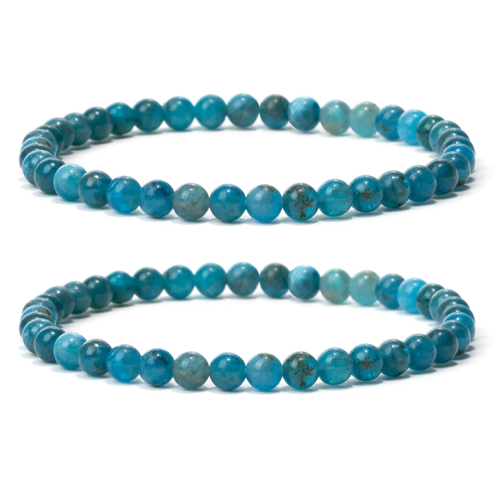 4 mm Stretch Bracelet Made of Real Natural Stone Beads, Healing Stone Bracelet, Yoga Bracelet for Women, Men, Lucky Bracelet, Friendship Bracelet, Replacement Beads Included