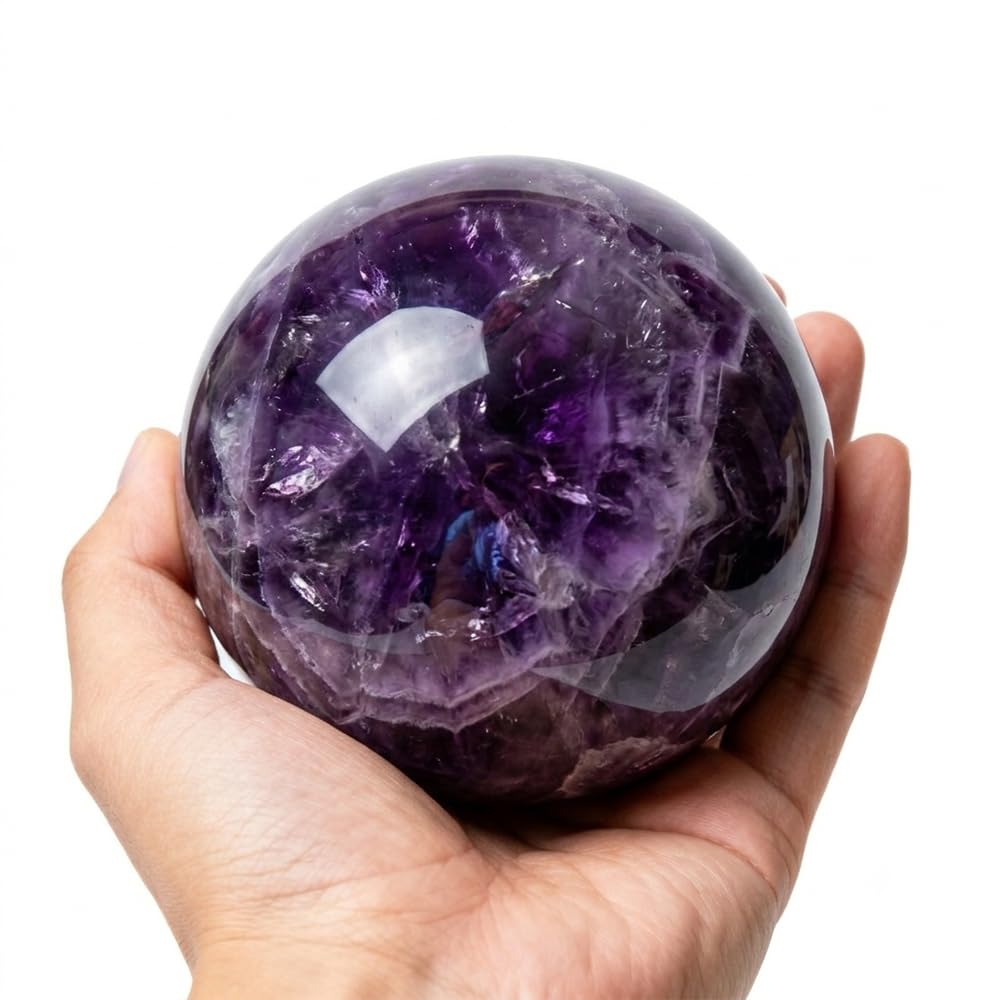 2.4-2.8 inch Natural Red Tiger Eye Crystal Ball with Stand, Hand Polished Quartz Massage Sphere, Reiki Healing Gemstone Ball, Feng Shui Room Desktop Decorative Rock Orb