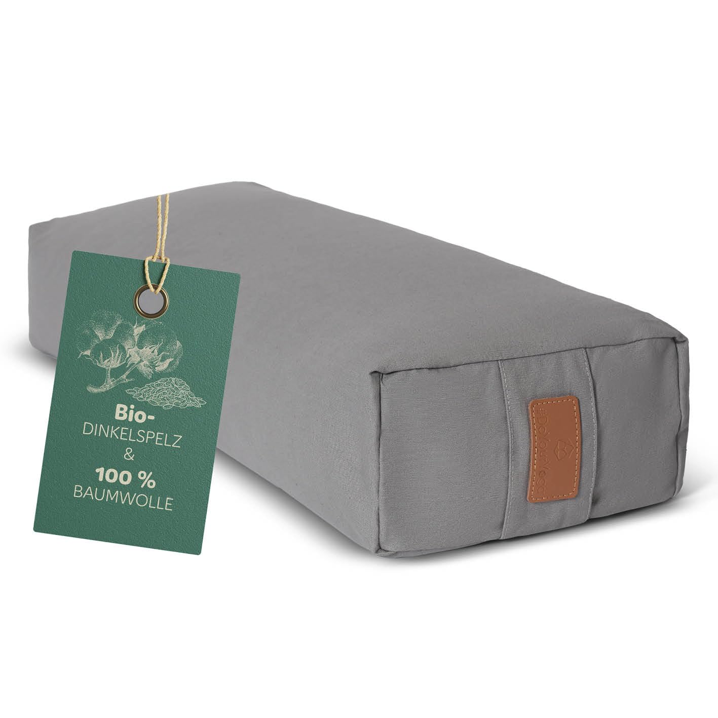 #DoYourYoga Yogabolster »Paravati« 67cm x 13cm | Gefüllt mit Bio-Dinkelspelz (KBA) oder Bio-Buchweizenschalen (KBA) | Yogakissen mit waschbarem Bezug | Sitzkissen & Zafukissen für Yin Yoga