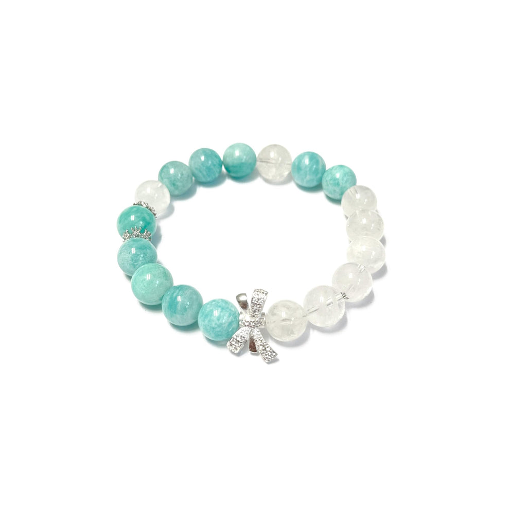 Super Q&P Natürliche Steinarmband mit 10mm Perlen, Amazonit, Handgelenkumfänge wählbar, Persönliche Accessoires, Festtagsgeschenk Frühlings-/Sommer-Armbänder