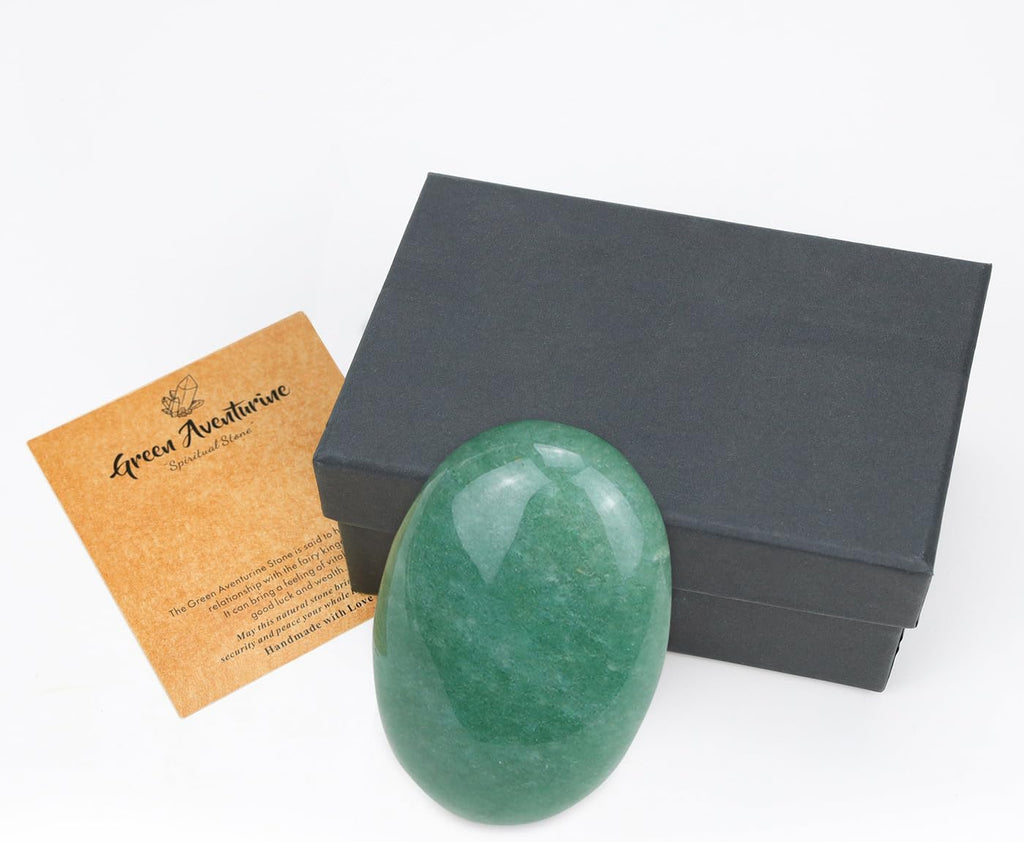 1 PCS 2.4" Grün Aventurin Edelsteine Groß, Kristall Oval Heilung Kristall für Reiki Heilung, Wiccan Lieferungen, Balancing Meditation Zubehör